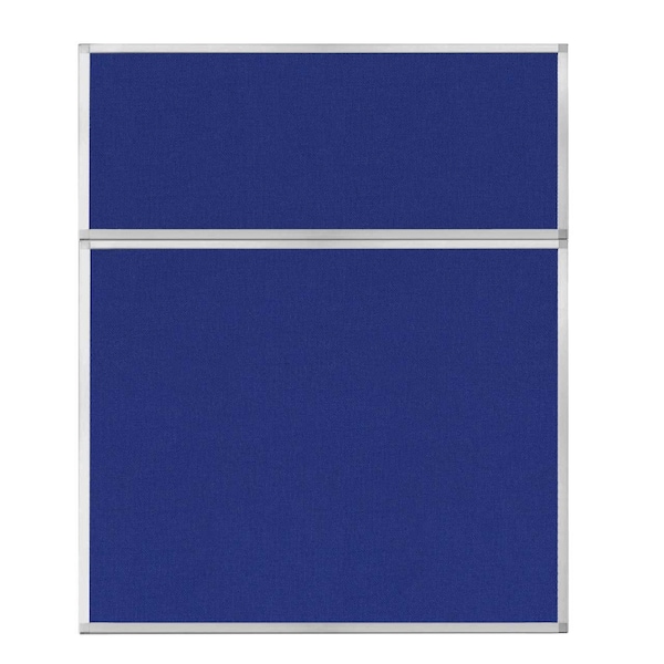 Hush Panel Configurable Cubicle Partition 5' x 6' Royal Blue Fabric